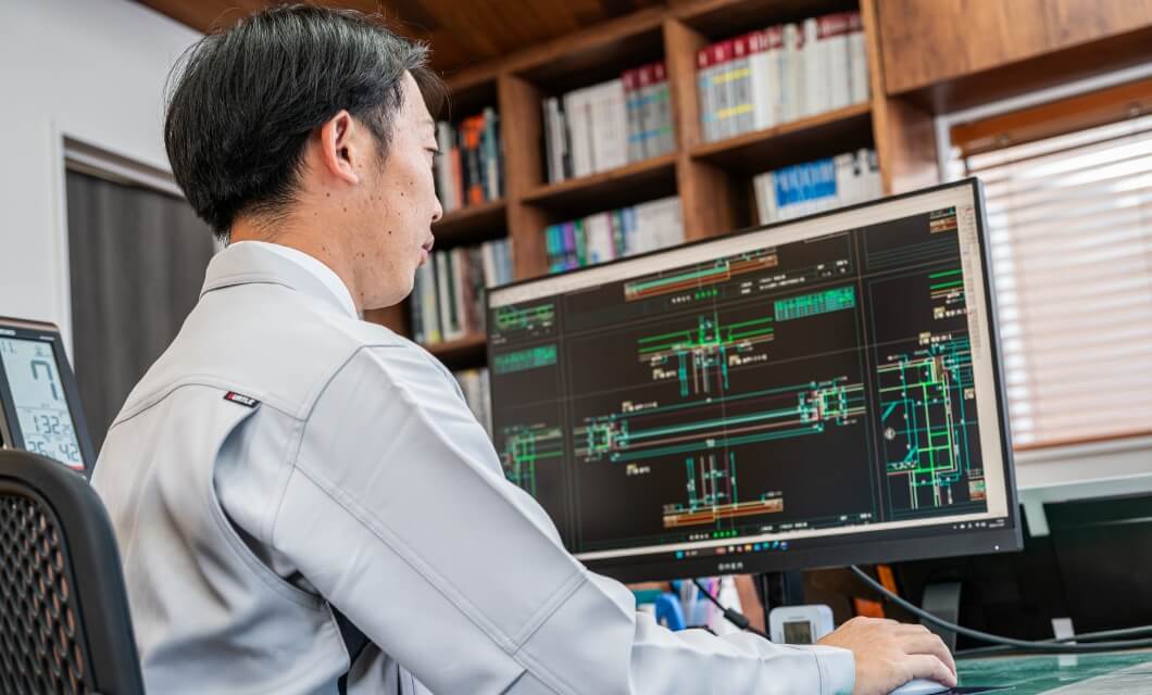 施工管理の業務風景写真